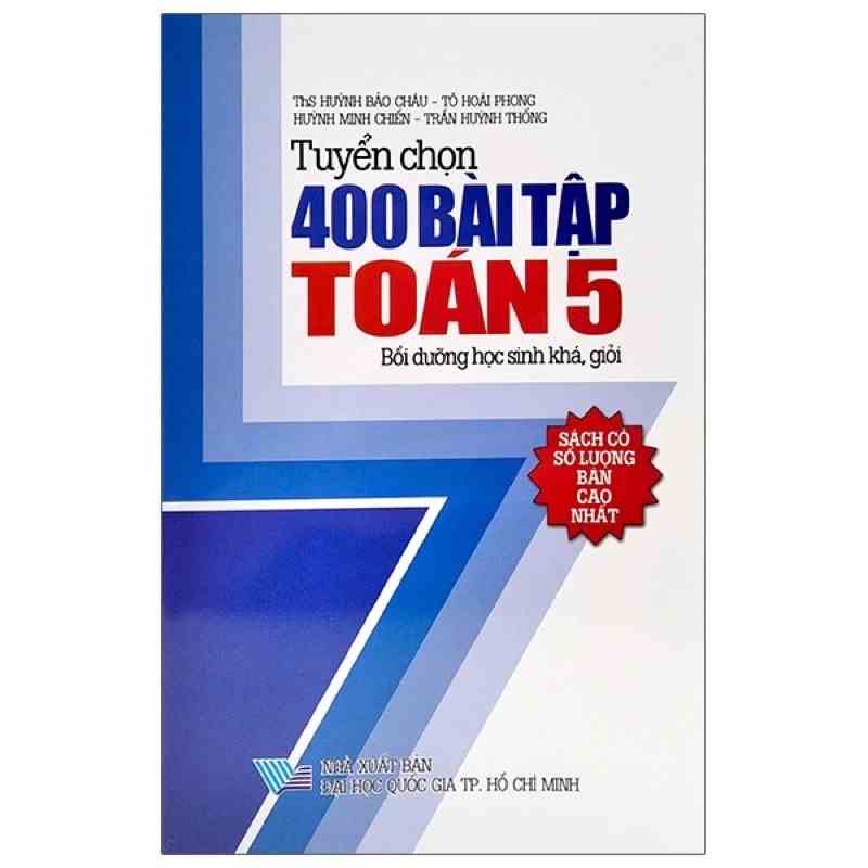 Sách - Tuyển Chọn 400 Bài Tập Toán 5