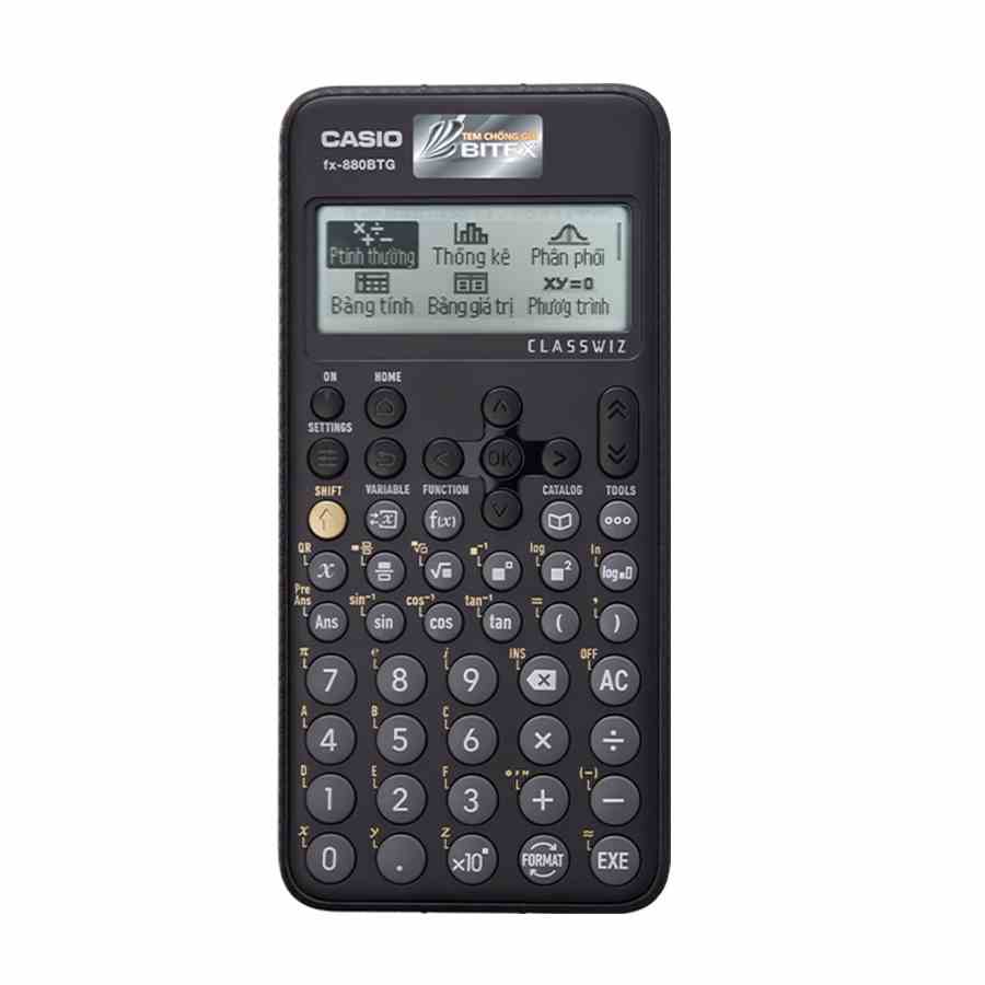 Máy Tính Casio FX 880 BTG Chính Hãng - Màu Đen - 4549526613692