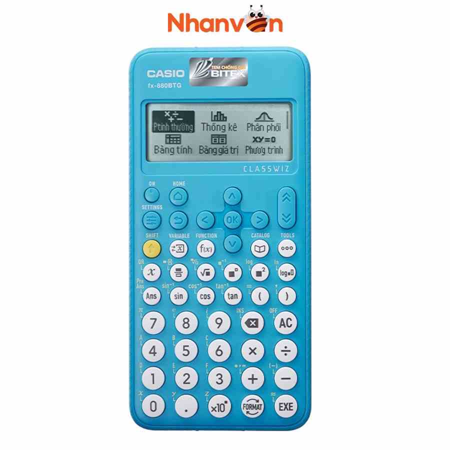 Máy Tính Casio FX 880 BTG Chính Hãng - Màu Xanh - 4549526613708