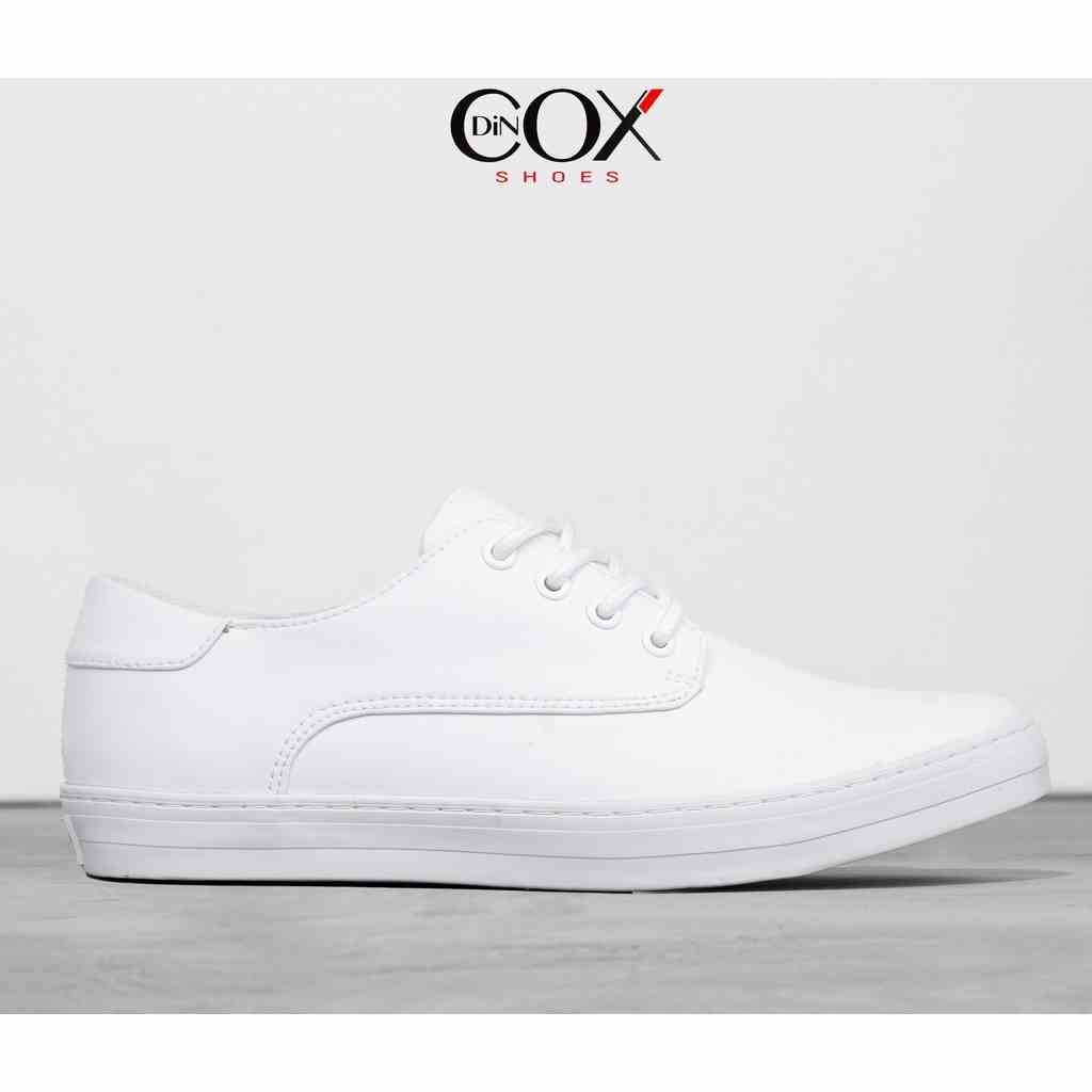 [Mã BMLTA35 giảm đến 35K đơn 99K] Giày Sneaker Da Nam DINCOX E11 Sang Trọng Màu Trắng