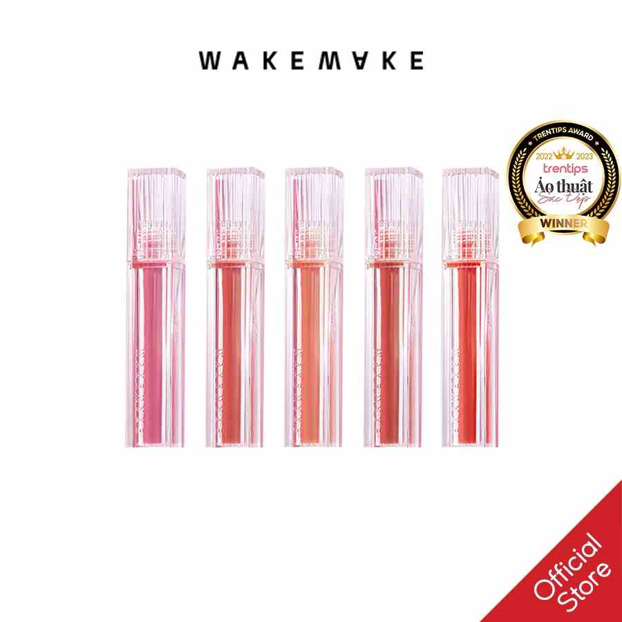 [Mã BMTTC60K giảm đến 60K đơn 50K] Son Tint Bóng Wakemake Water Coloring Pure Tint 3.2g