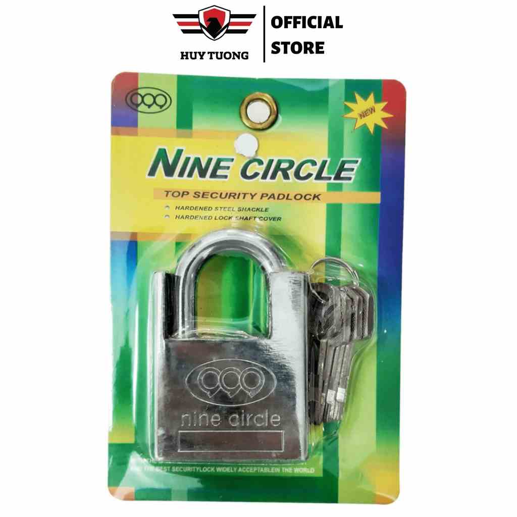 Ổ khóa chống cắt 3 vòng Nine Circle nhiều kích thước cao cấp - Huy Tưởng