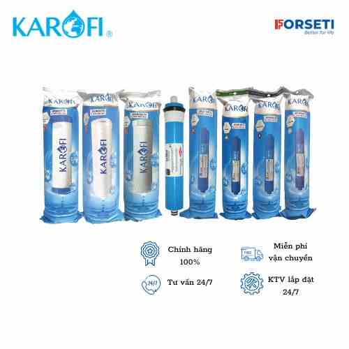 Combo 8 lõi lọc nước Karofi chính hãng dùng cho máy lọc nước Karofi K8I-1