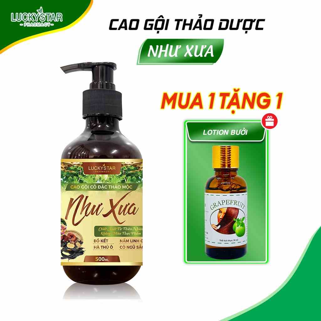 [Mã BMLTB35 giảm đến 35K đơn 99K] Cao Gội Cô Đặc Thảo Mộc Như Xưa - Lucky Star