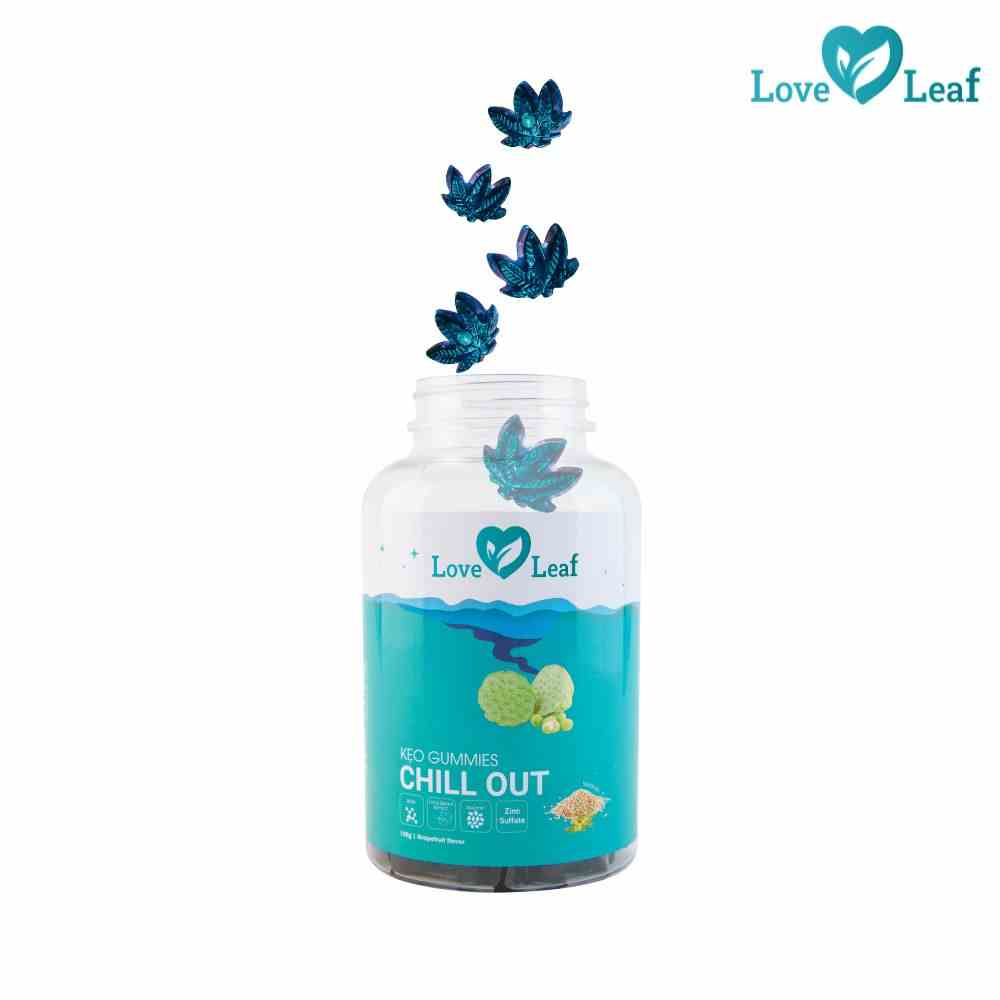 Kẹo Ngủ Ngon Chill Out Love Leaf Hỗ Trợ Giấc Ngủ Ngon, Giải Toả Căng Thẳng, Hộp 30 viên