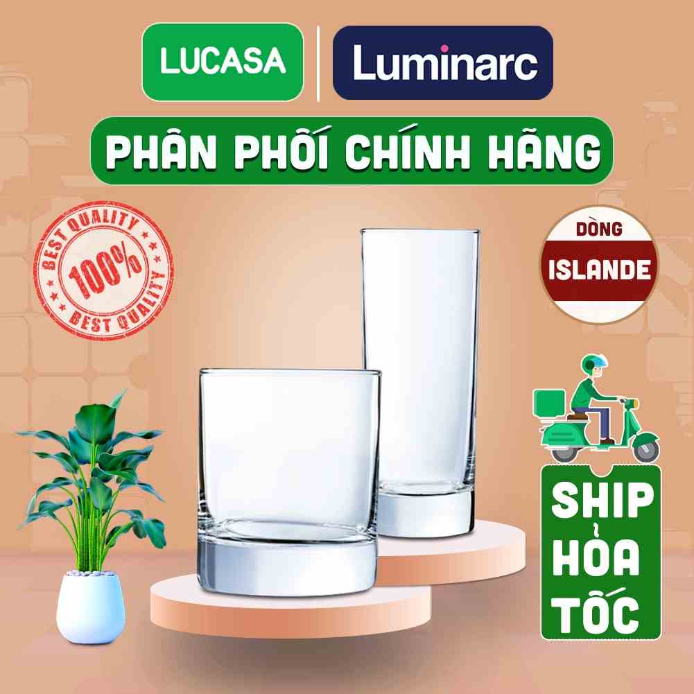 [Mã BMLTB35 giảm đến 35K đơn 99K] Ly Thủy Tinh Luminarc Islande | Phân Phối Chính Hãng