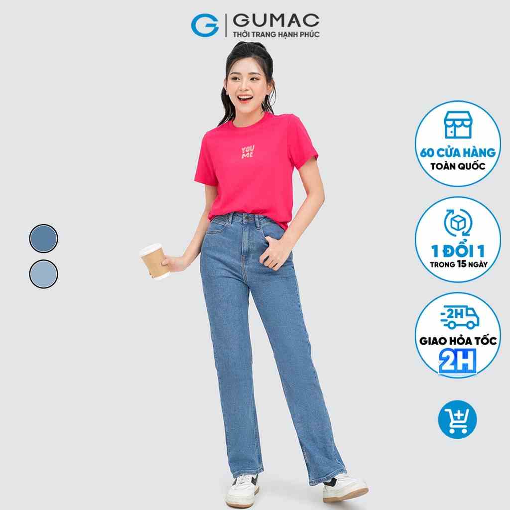 Quần jeans ống đứng GUMAC QJD04051