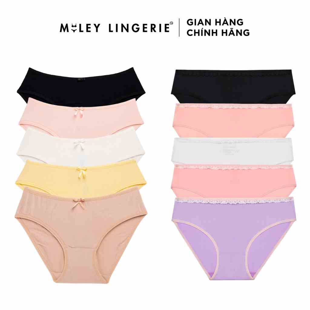 Combo 10 Quần Lót Nữ Modal Kháng Khuẩn và Thun Lạnh Co Dãn 4 Chiều Miley Lingerie BCS_BMS01 (Màu ngẫu nhiên)