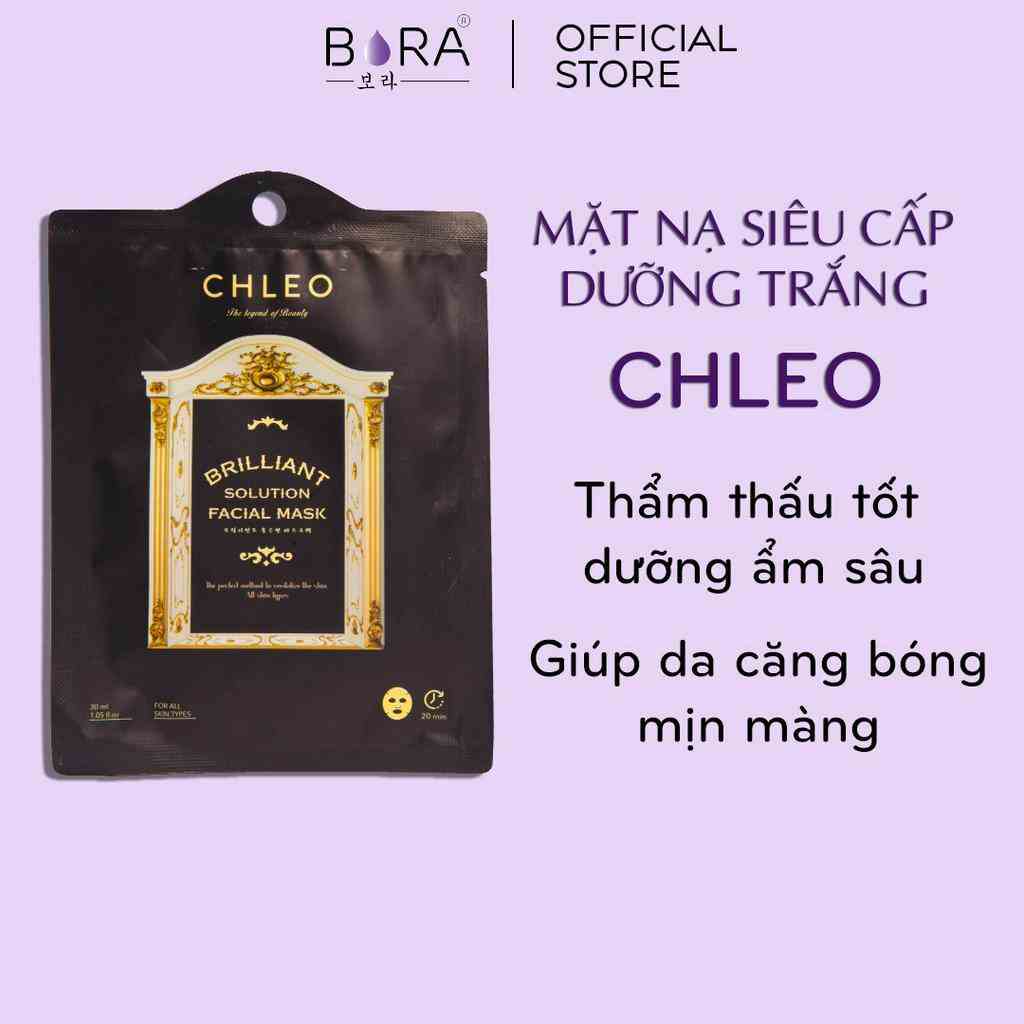 [Mã BMLTB200 giảm đến 100K đơn 499K] Mặt Nạ Collagen BORA CHLEO Cấp Ẩm Dưỡng Trắng Da Hiệu Quả Gói 30ml