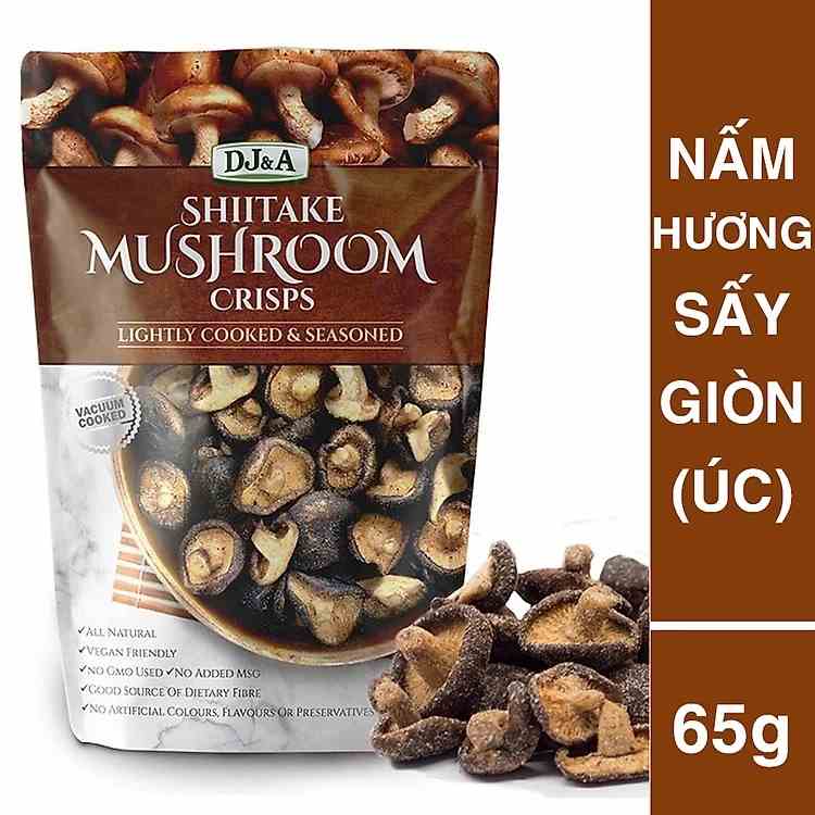 Nấm hương sấy giòn dj&a shiitake mushroom 65g Healthy Care Extate Official Mall