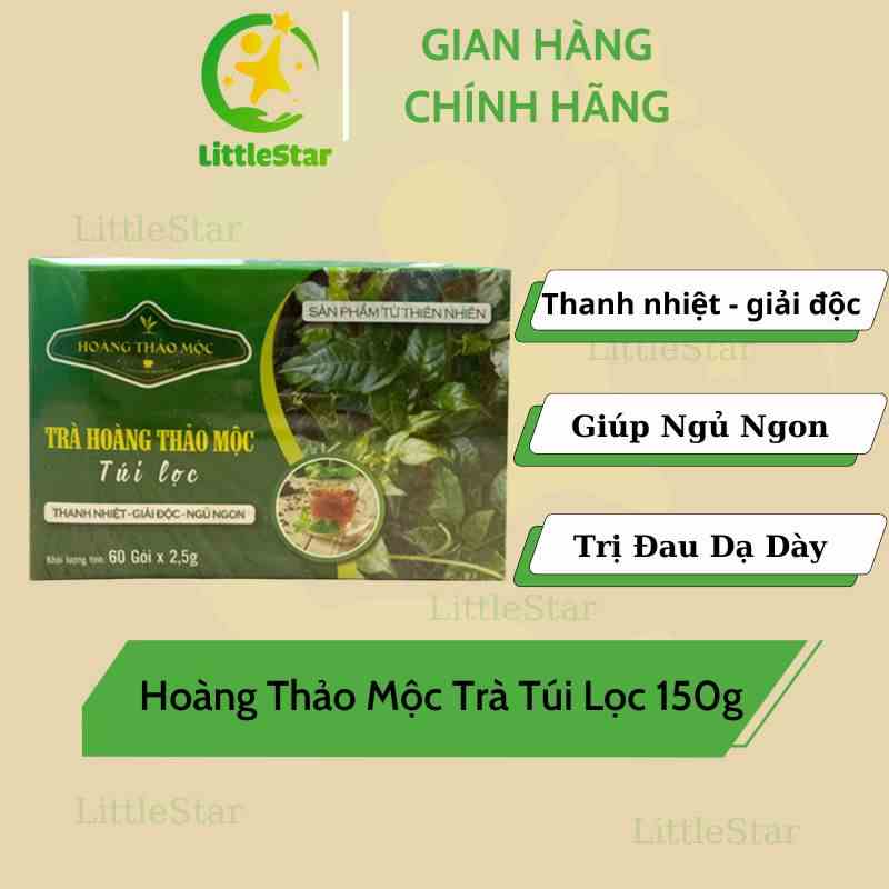 Trà Hoàng Thảo Mộc Túi Lọc 150g (60 gói) Tiện Lợi Giúp Thanh Lọc Cơ Thể , Mát Gan