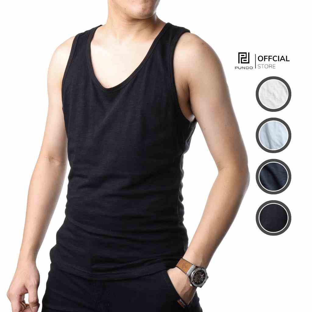 Áo thun ba lỗ tanktop nam thể thao , vải cotton thoáng mát cao cấp PUNDO ATPD072