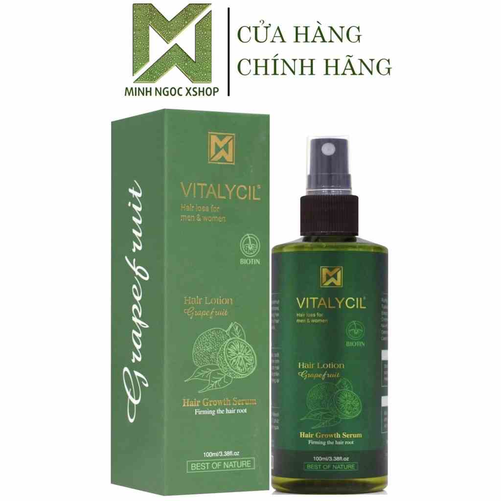 Xịt bưởi chống rụng, kích mọc tóc Vitalycil Hair Lotion 100ML