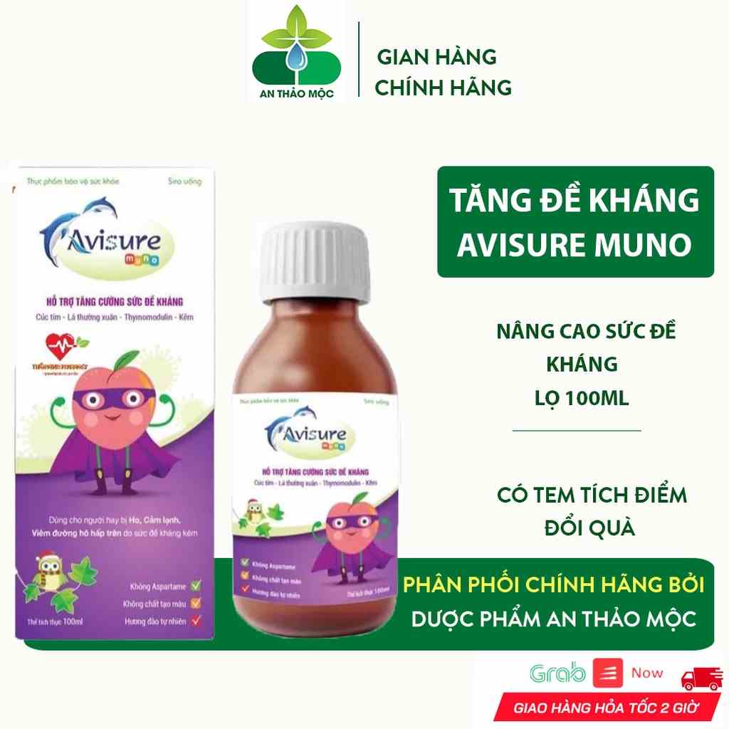 Siro Uống Avisure Muno Tăng Đề Kháng Tự Nhiên Tăng Cường Miễn Dịch Sức Khỏe Cho Bé.Chai 100ml