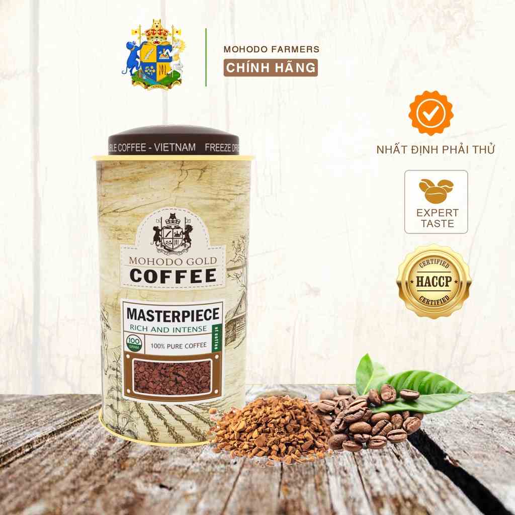 Cafe Mohodo Harmony Gold Sấy Lạnh Nguyên Chất Hạt Arabica x Robusta Hòa Tan Cao Cấp Giúp Giảm Cân Tỉnh Táo 100g