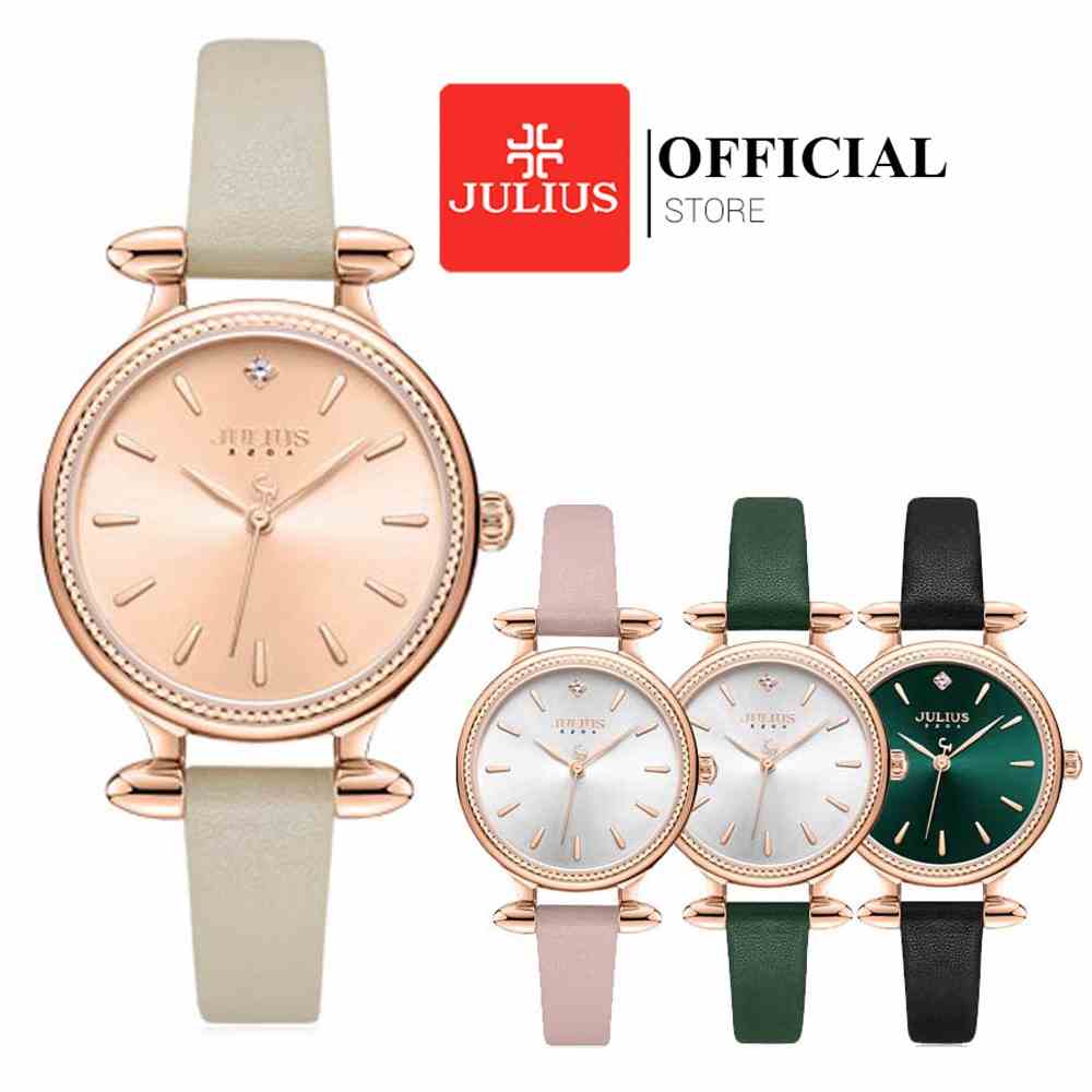 Đồng hồ nữ Julius Hàn Quốc JA-1368 dây da | Julius Official