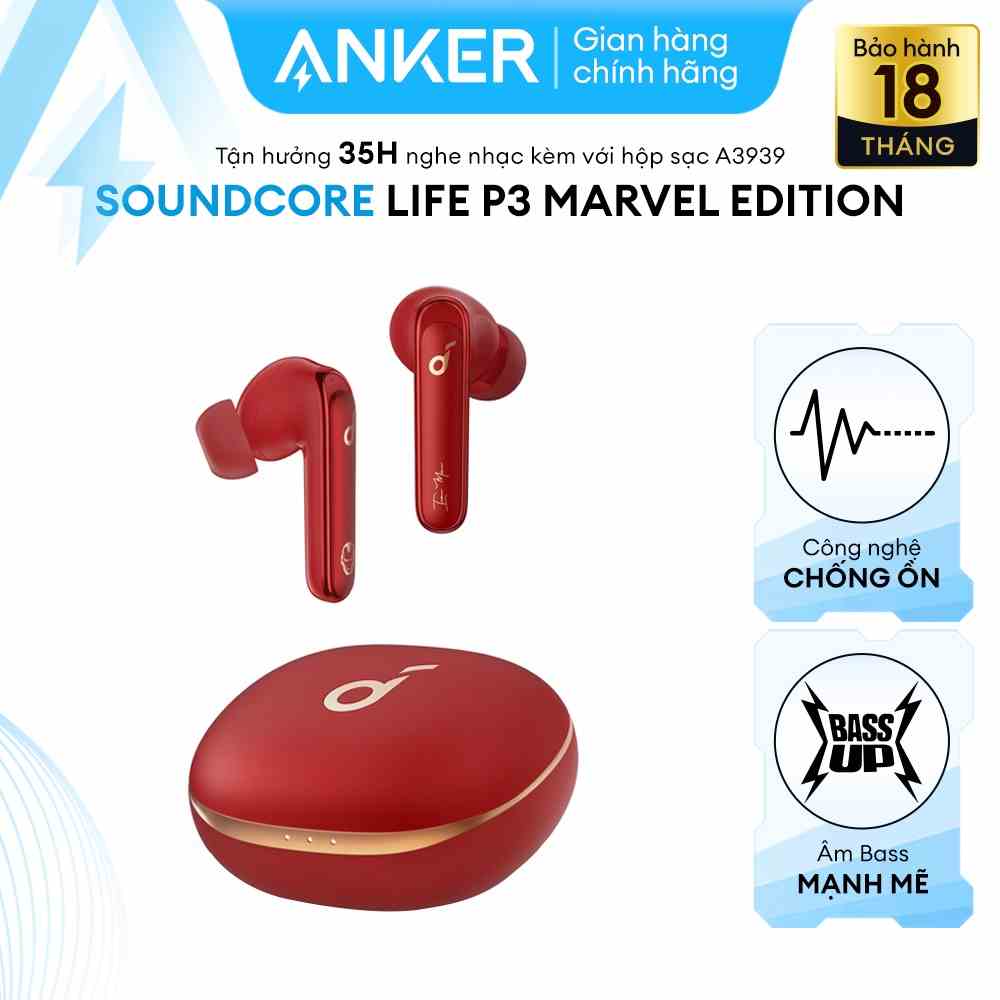 Tai Nghe Bluetooth SOUNDCORE LIFE P3 - True Wireless (TWS) Phiên bản Marvel - A3939H