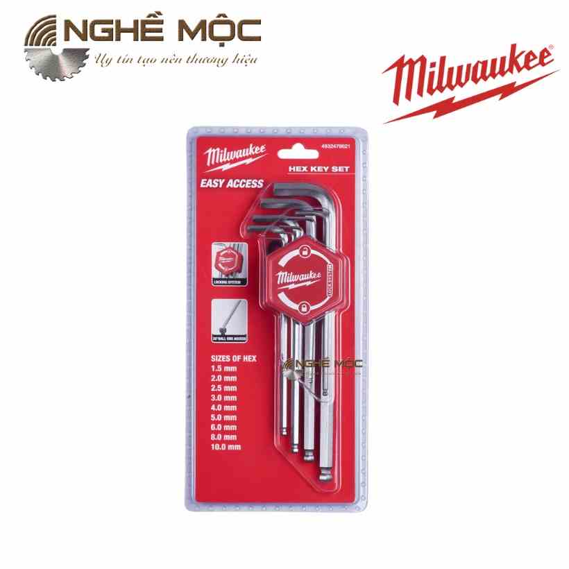 BỘ LỤC GIÁC MILWAUKEE 4932478621 9PCE