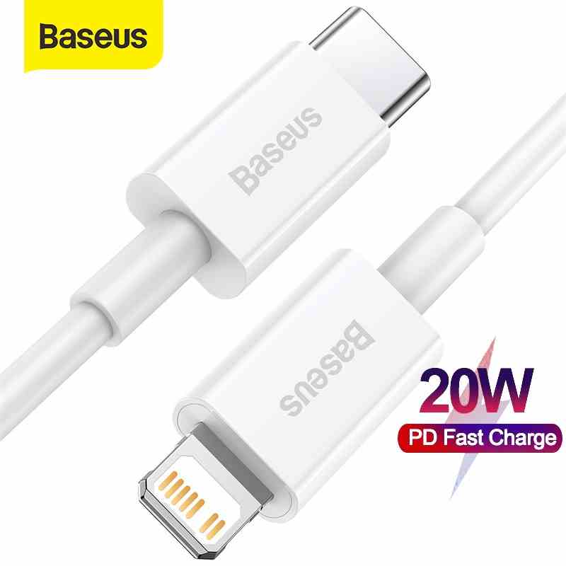 Dây cáp sạc nhanh BASEUS PD 20W thích hợp cho iPhone 14/ 13/ 12 Pro Max