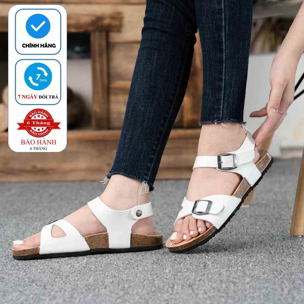 Mã PU23 - Sandal Birken Đế Trấu BIOLINE Official Thiết Kế Unisex Quai Cách Điệu Có Khóa