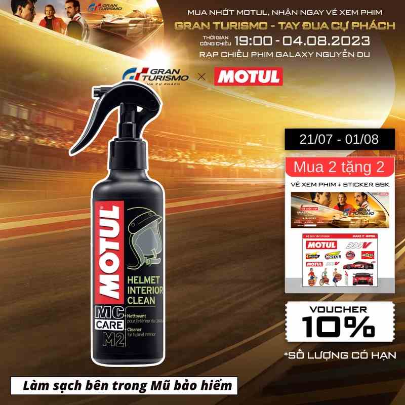 [Mã BMLTB35 giảm đến 35K đơn 99K] Dung dịch làm sạch bên trong nón bảo hiểm - M2 HELMET INTERIOR CLEAN 250ml