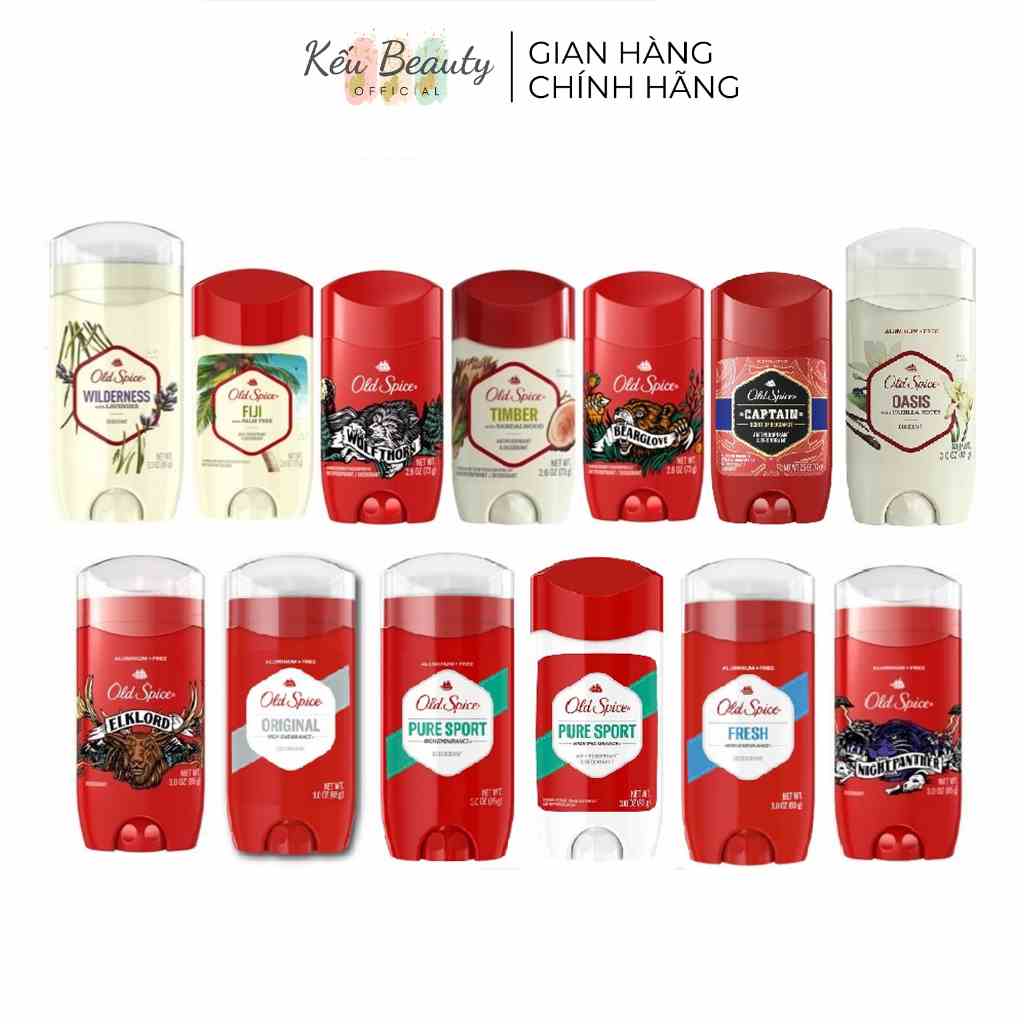 Lăn Khử Mùi Old Spice USA 85g/73g (Nhiều Mùi Hương)