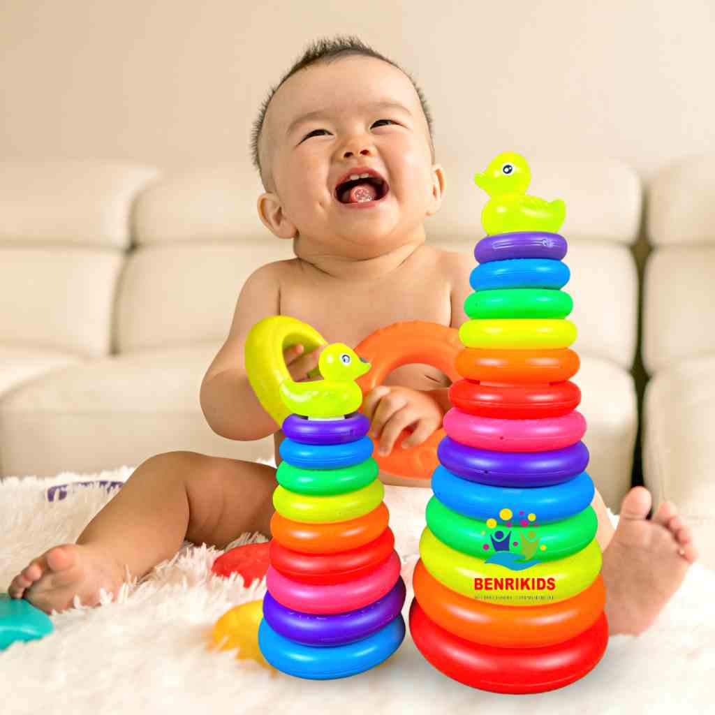 Tháp Xếp Chồng Nhiều Tầng Benrikids Đồ Chơi Thảy Vòng Cho Bé Phát Triển Trí Tuệ