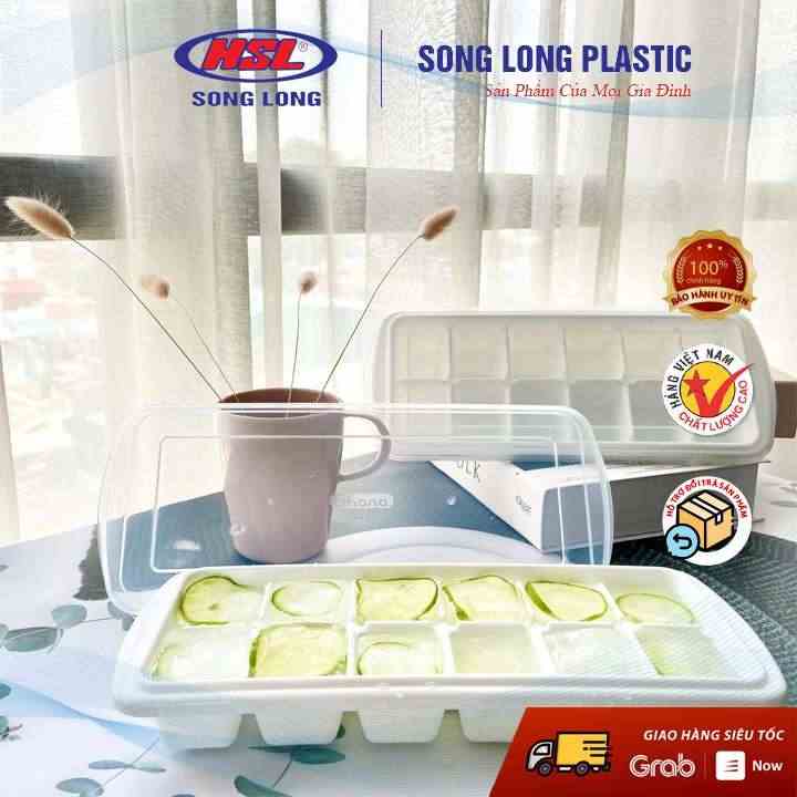 Khay đá, khay đa năng trữ đồ ăn dặm cho bé- Ohana 12v- 3066 - Song Long Plastic