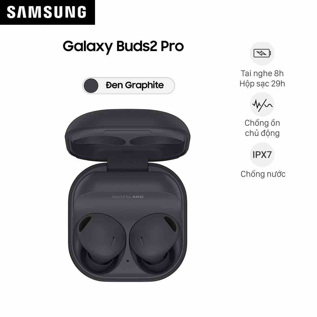 Tai Nghe Bluetooth True Wireless Samsung Galaxy Buds 2 Pro (R510N) - Hàng Chính Hãng