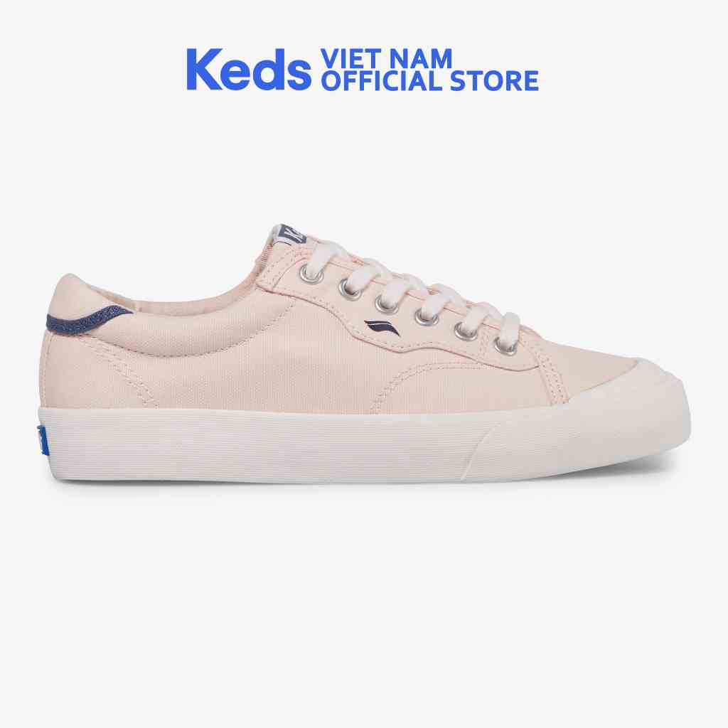 Giày Keds Nữ - Crew Kick 75 Canvas Varsity Pink- KD066633