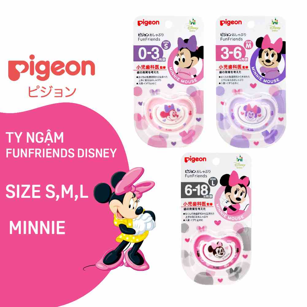 Ty Ngậm Funfriends Disney Minnie Pigeon (size S/M/L)