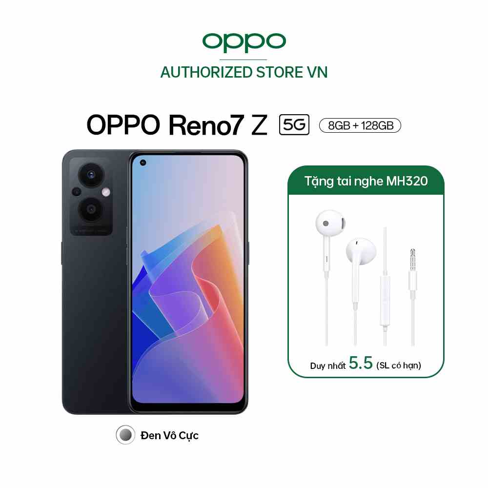 [Mã ELRE2TR giảm 8% đơn 500K] Điện thoại OPPO Reno7 Z 5G (8/128) - Hàng Chính Hãng