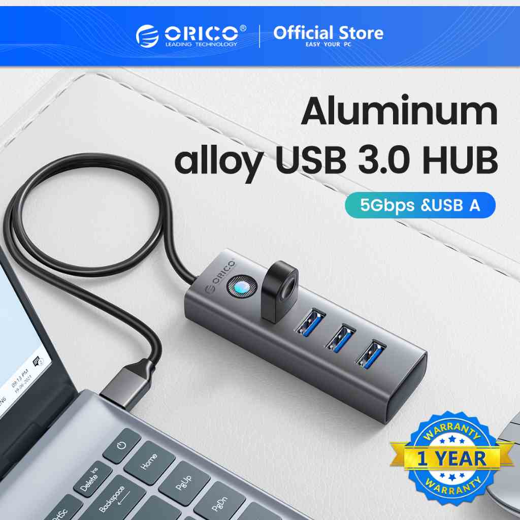 Orico USB HUB 4 Cổng Tốc Độ Cao 5Gbps USB 3.2 GEN1 (PDD4U)