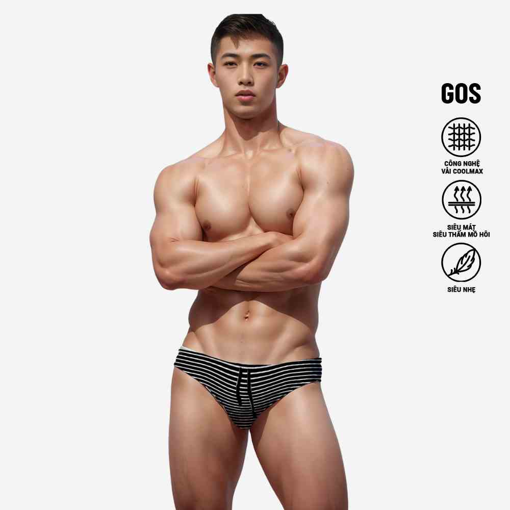 [Mã BMLTB35 giảm đến 35K đơn 99K] Quần bơi brief GOS Swimwear S12 Stripe