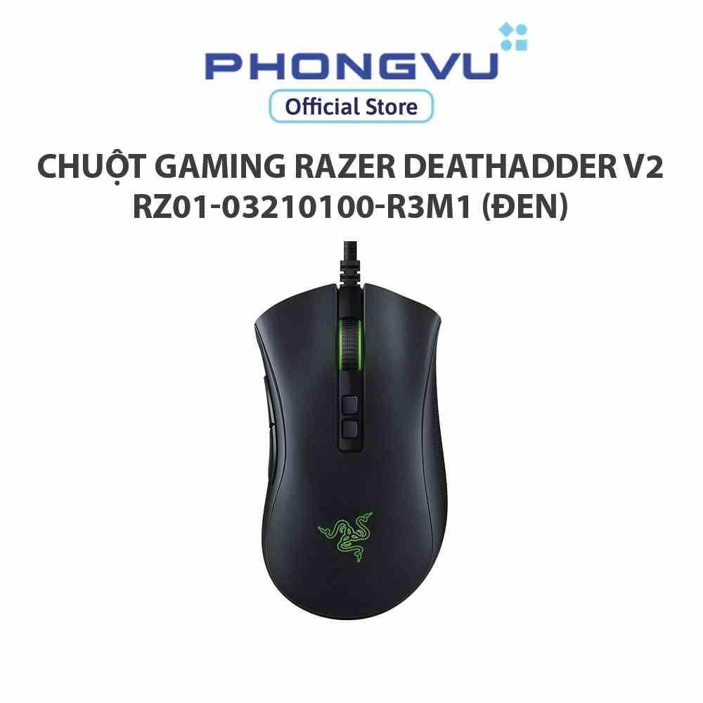 [Mã ELCL7 giảm 7% đơn 300K] Chuột máy tính gaming Razer Deathadder V2 RZ01-03210100-R3M1 (Đen) - Bảo hành 24 tháng