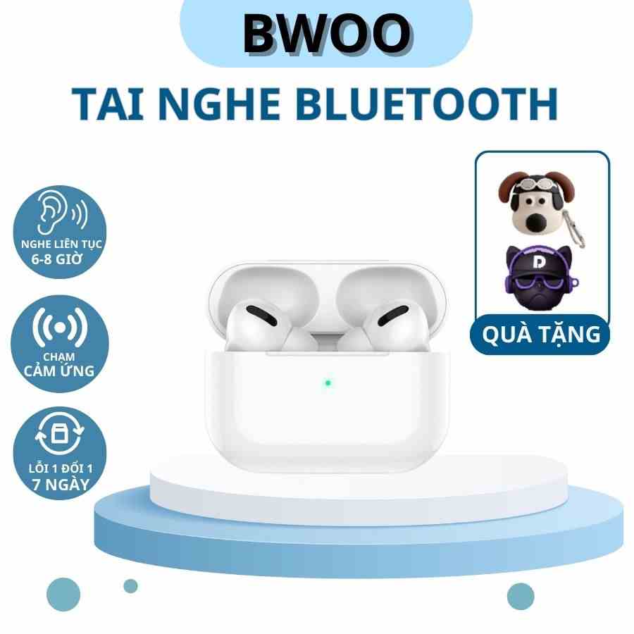 Tai Nghe Bluetooth Không Dây Cao Cấp Pin 6-8h, Full Chức Năng Kết Nối Siêu Nhanh Chống Ồn Chủ Động BWOO