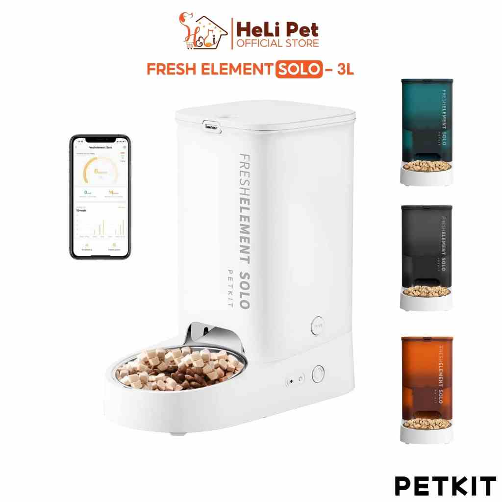 Máy Cho Ăn Tự Động, Máy Nhả Hạt Cho Mèo PETKIT Fresh Element SOLO - Máy cho ăn thông minh PETKIT Solo