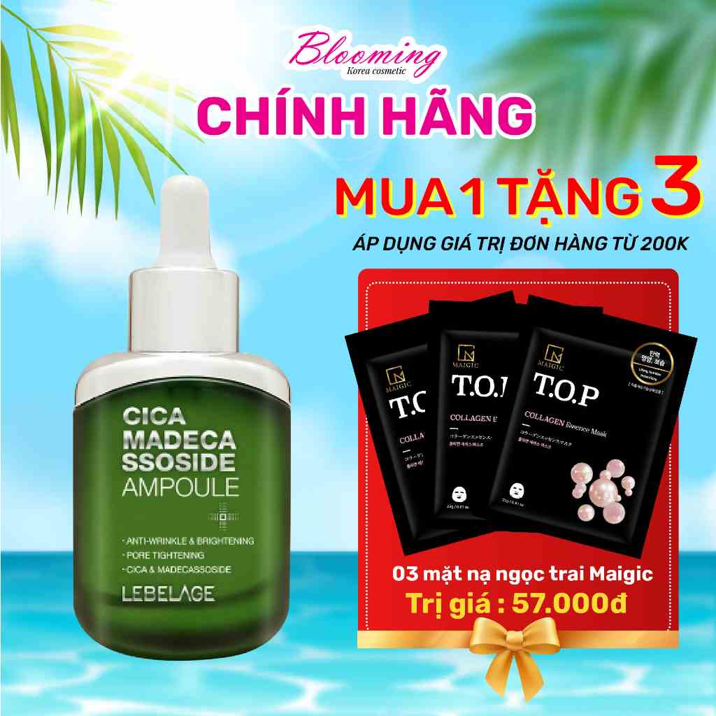 Tinh Chất Rau Má Hỗ Trợ Giảm Mụn Và Làm Dịu Dành Cho Da Nhạy Cảm Lebelage Cica Madecassoside Ampoule 35ml