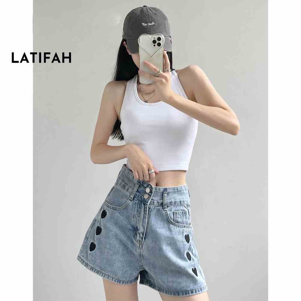 [Mã BMLT30 giảm đến 30K đơn 299K] Áo thun croptop cổ yếm LATIFAH TRƠN AT016 chất vãi dày dặn co giãn 4 chiều