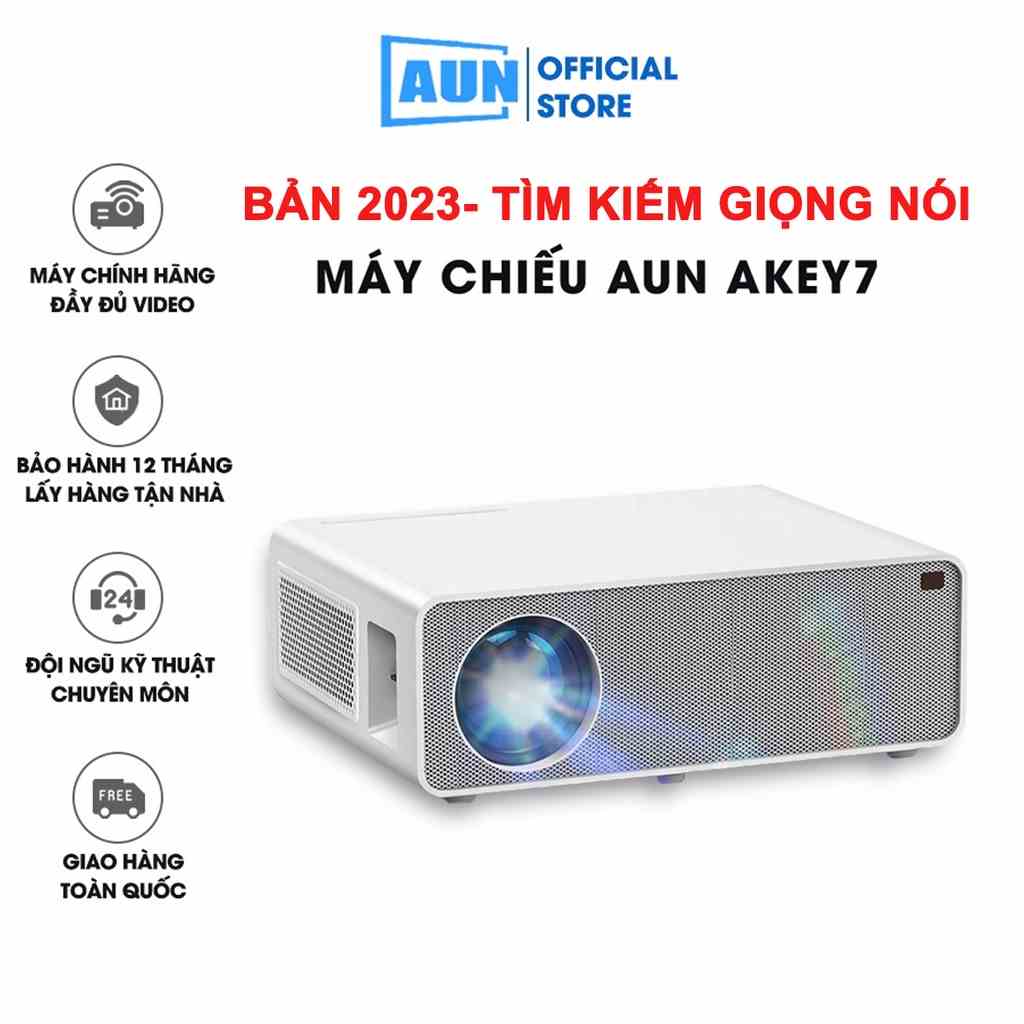 [Mã BMLTB35 giảm đến 35K đơn 99K] Máy chiếu Aun Akey7 fullHD độ sáng cao