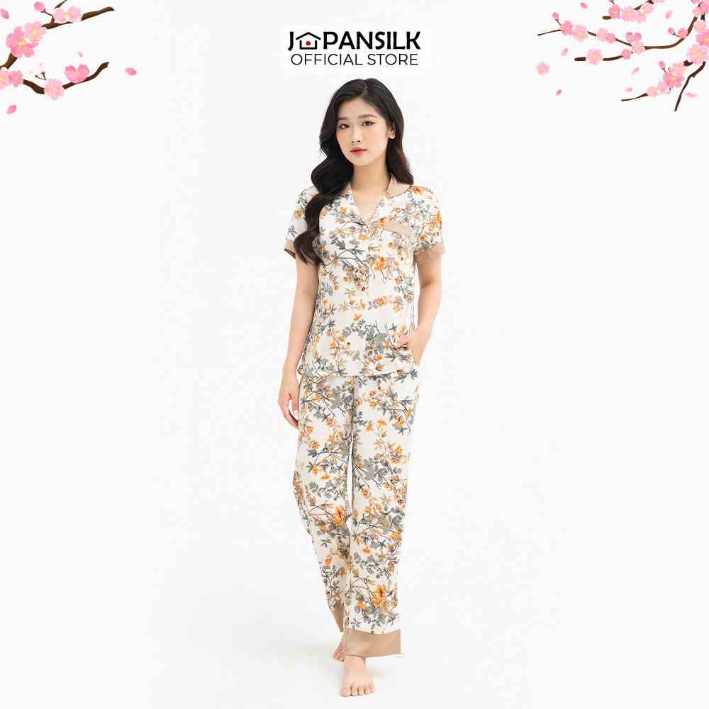 [Mã BMLTA35 giảm đến 35K đơn 99K] BỘ SƯU TẬP ĐỒ NGỦ JAPAN SILK - ÁO NGẮN TAY QUẦN DÀI (CHO NGƯỜI TỪ 43KG- 49KG)