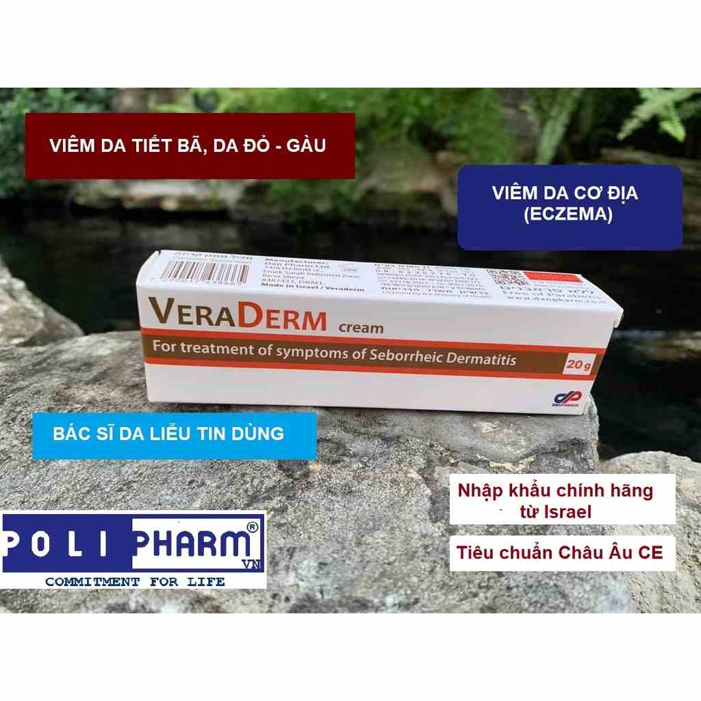 Kem bôi hỗ trợ viêm da tiết bã nhờn VERADERM Dan pharm Tube 60g xuất xứ ISRAEL - POLIPHARM