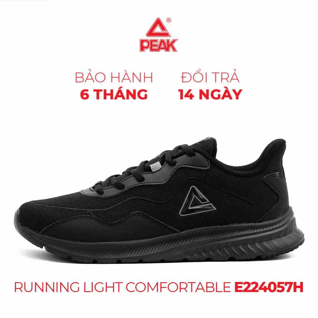 Giày chạy bộ nam PEAK Running Light Comfortable E224057H, giày thể thao running siêu nhẹ