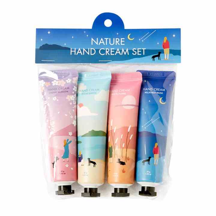 Set 4 Kem Dưỡng Da Tay ARTBOX Hàn Quốc Nature Hand Cream 30g