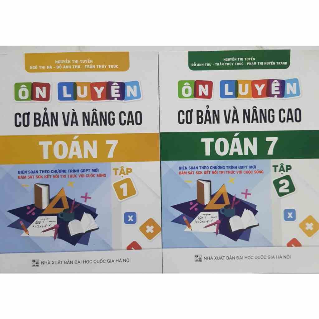 Sách - Combo Ôn luyện cơ bản và nâng cao Toán 7 (Hai tập) - Bộ sách Kết Nối