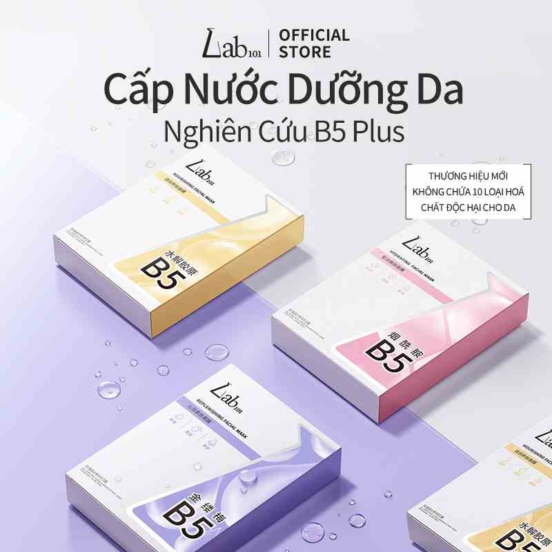 Mặt nạ Lab101 collagen niacinamide hydrolyzed chăm sóc B5 dành cho da khô Colorkey 10 miếng trong một hộp