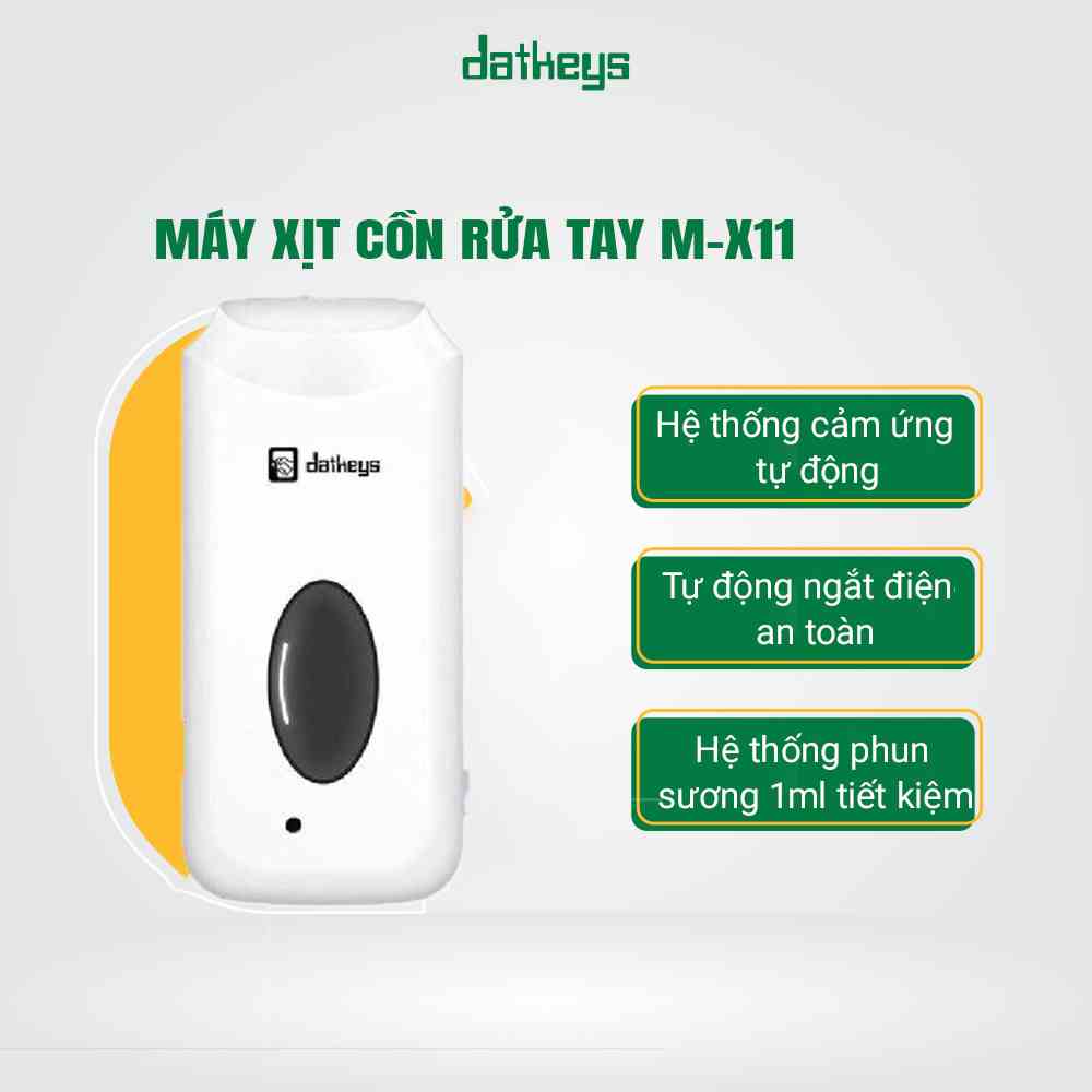 Máy xịt cồn tự động cao cấp DatKeys M-X11 nhỏ gọn