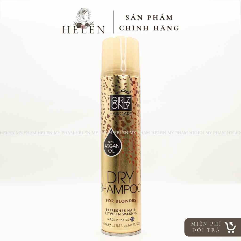 [Mã BMLTB35 giảm đến 35K đơn 99K] Dầu gội khô Girlz Only For Blondes (màu vàng) cho tóc sáng màu 100ml -200ml