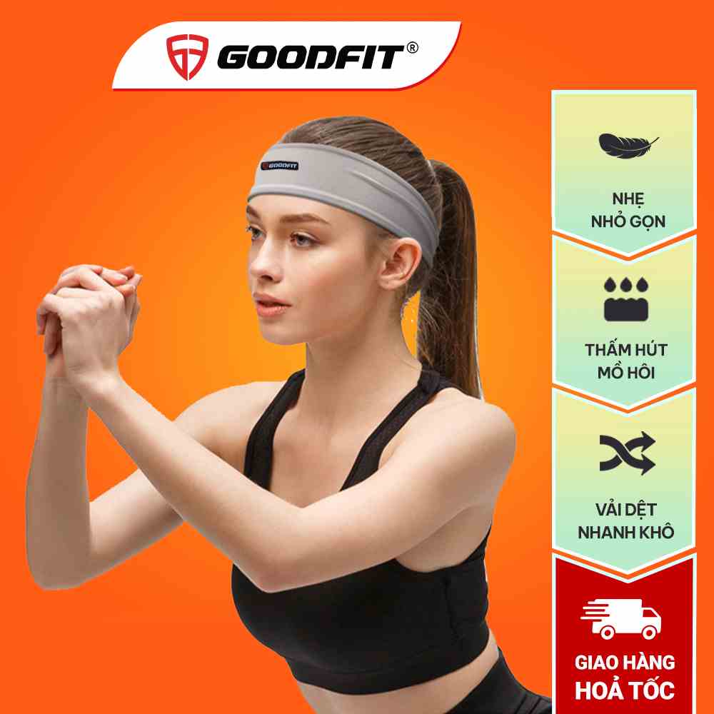 Băng đô thể thao nam nữ GoodFit GF804SB ngăn mô hôi, siêu co giãn dùng cho Yoga, Aerobic, Gym, chạy bộ