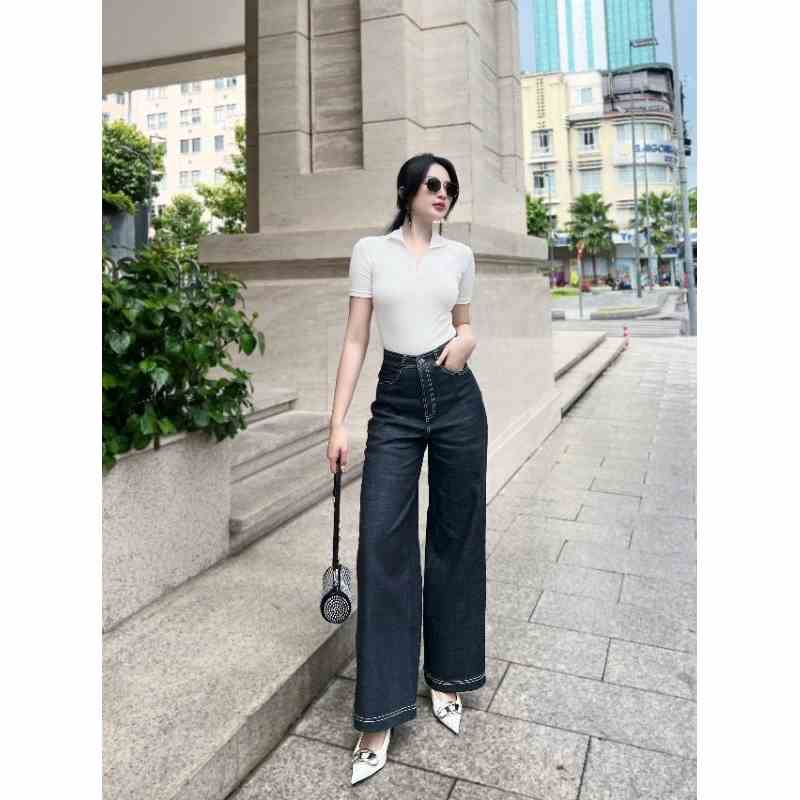 KELLY PANTS - Quần Jean suông rộng ( 2 màu )